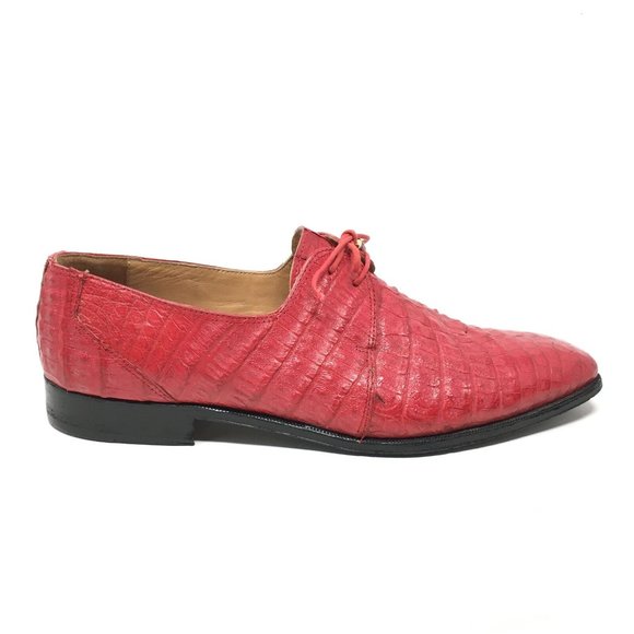 David Eden Oxfords Shoe Size 14 Red Full Alligator main image 4